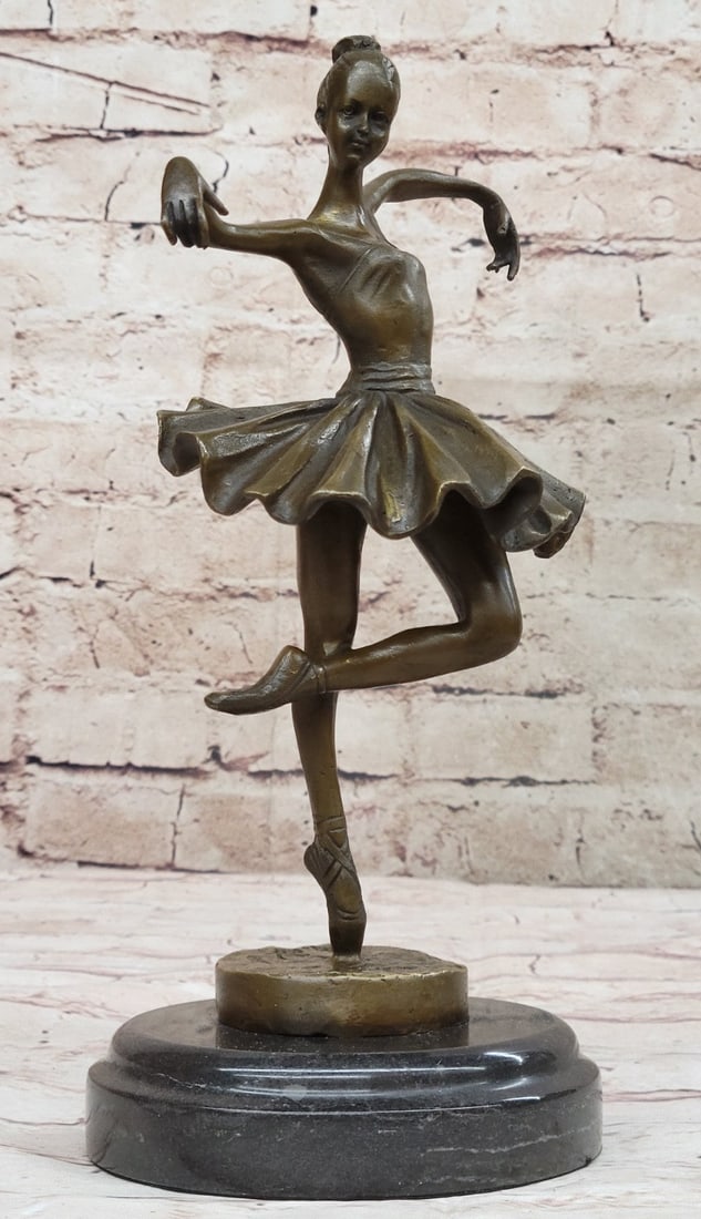 Bird Ballerina Dancer Bronze Statue - 3