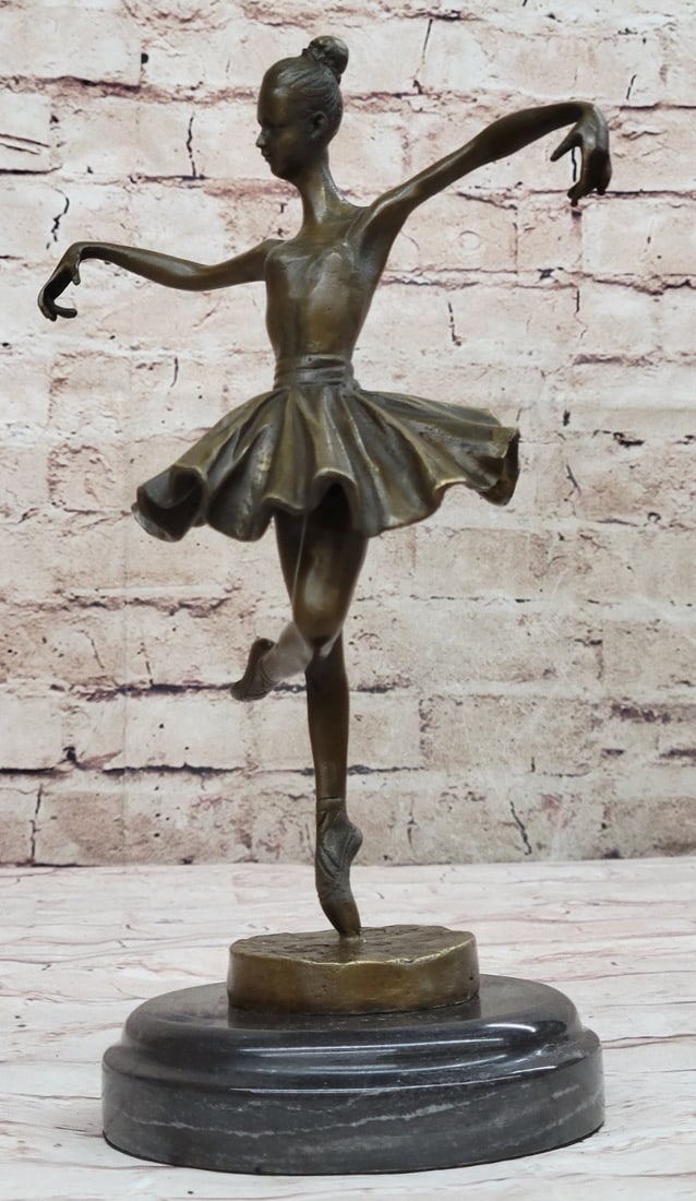 Bird Ballerina Dancer Bronze Statue - 4