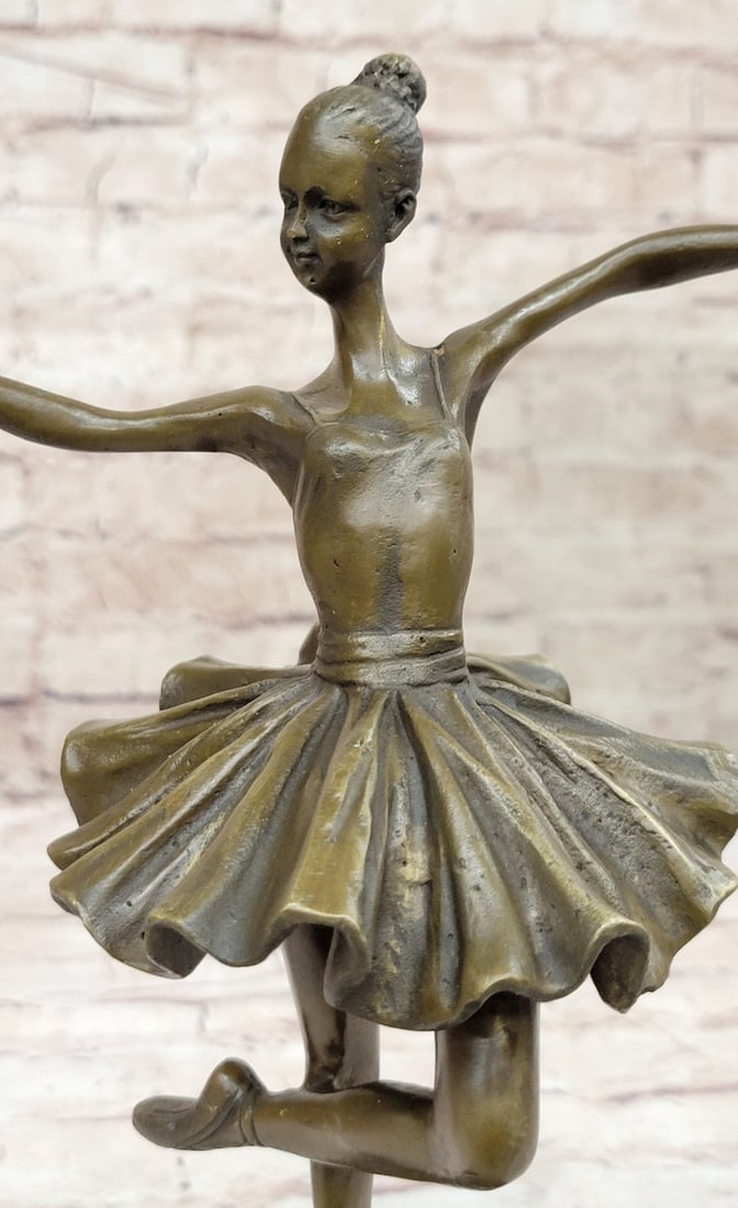 Bird Ballerina Dancer Bronze Statue - 7