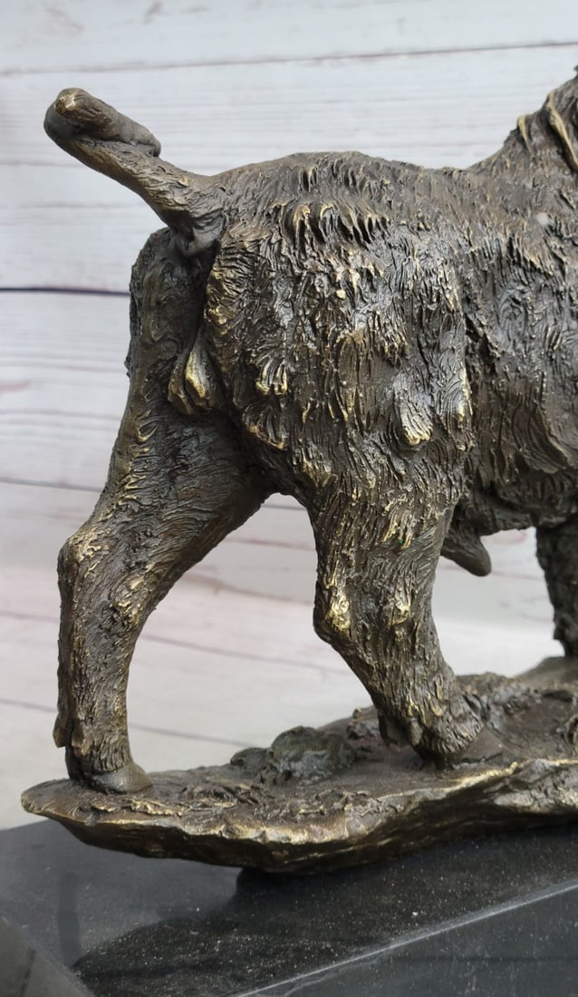Wild Boar Pig Bronze Sculpture - 9