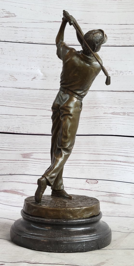 Golfer Bronze Sculpture - 7