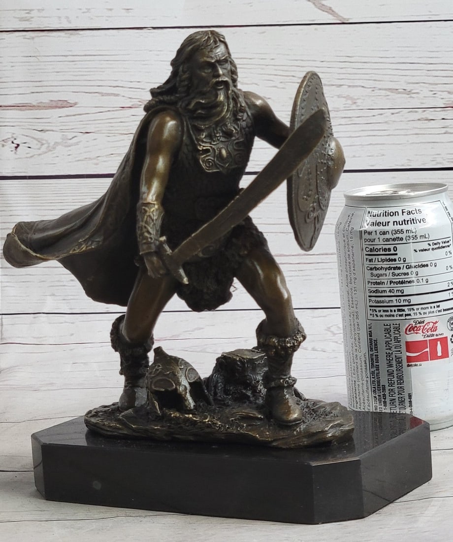 Warrior with Sword Bronze Sculpture - 2