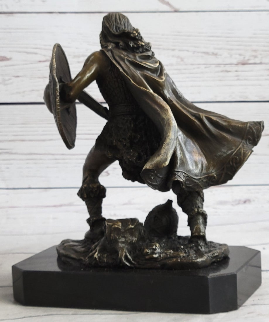 Warrior with Sword Bronze Sculpture - 6