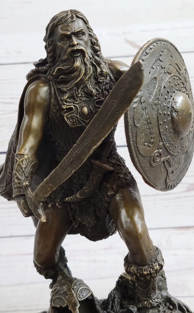 Warrior with Sword Bronze Sculpture - 7