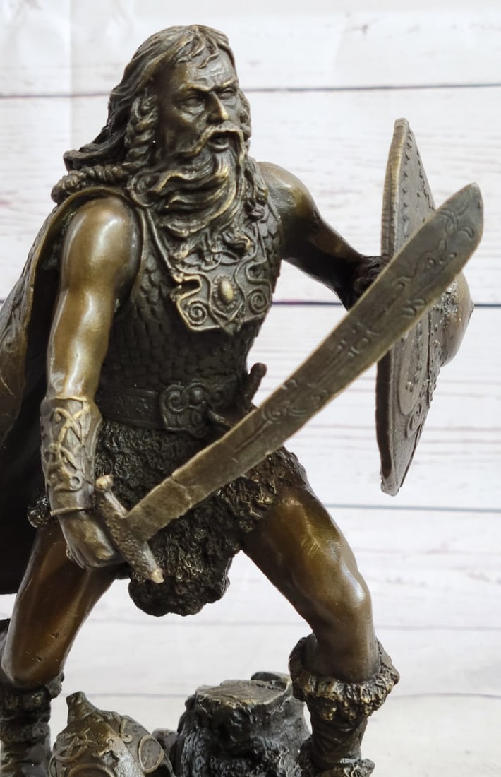 Warrior with Sword Bronze Sculpture - 8