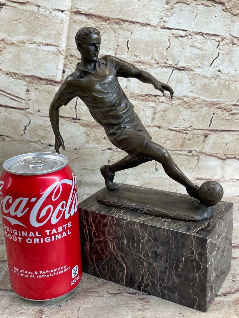 Soccer Player Bronze Figurine - 2