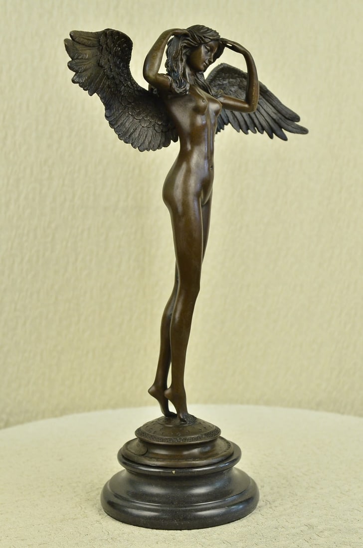 Lady Angel Bronze Statue - 2