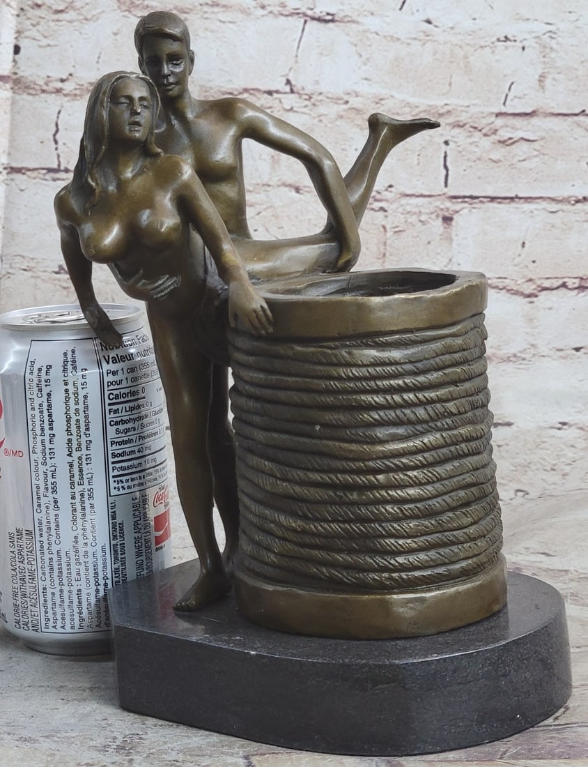 Two Couple Making Love Bronze Sculpture - 2
