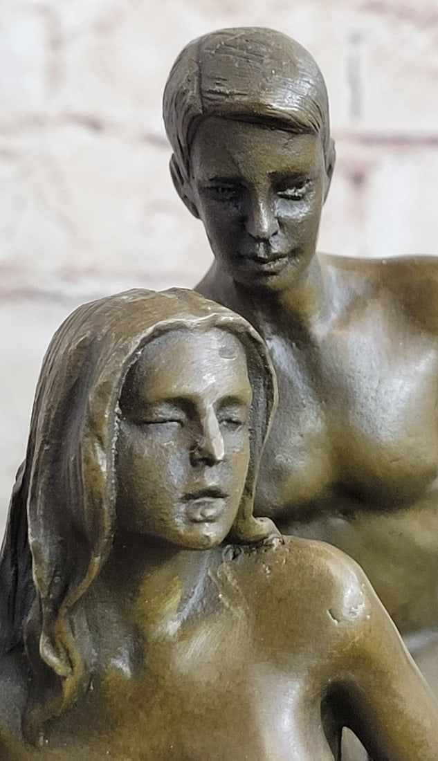 Two Couple Making Love Bronze Sculpture - 4