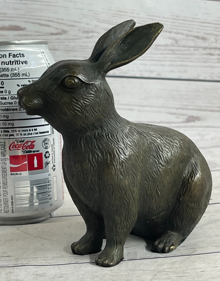 Bunny Rabbit Bronze Statue - 2