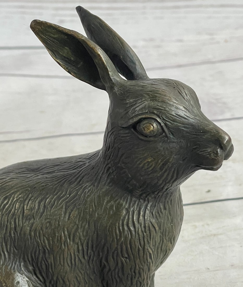 Bunny Rabbit Bronze Statue - 7