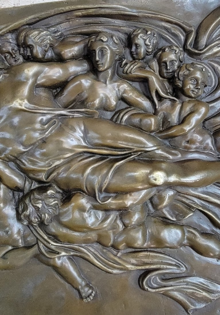 Nouveau Wall Mount Extra Large Bas Relief Statue - 7