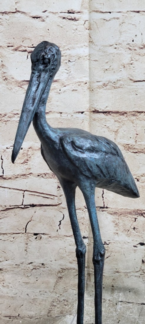 Stork Bronze Sculpture - 7