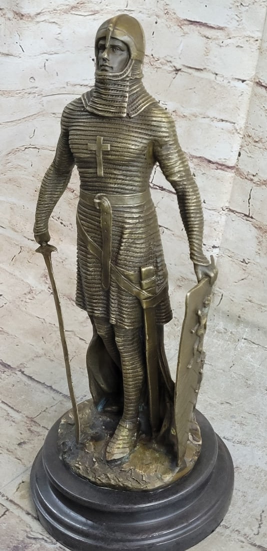 Warrior With Sword Bronze Sculpture - 3