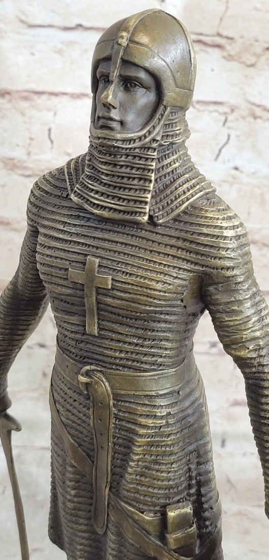 Warrior With Sword Bronze Sculpture - 8