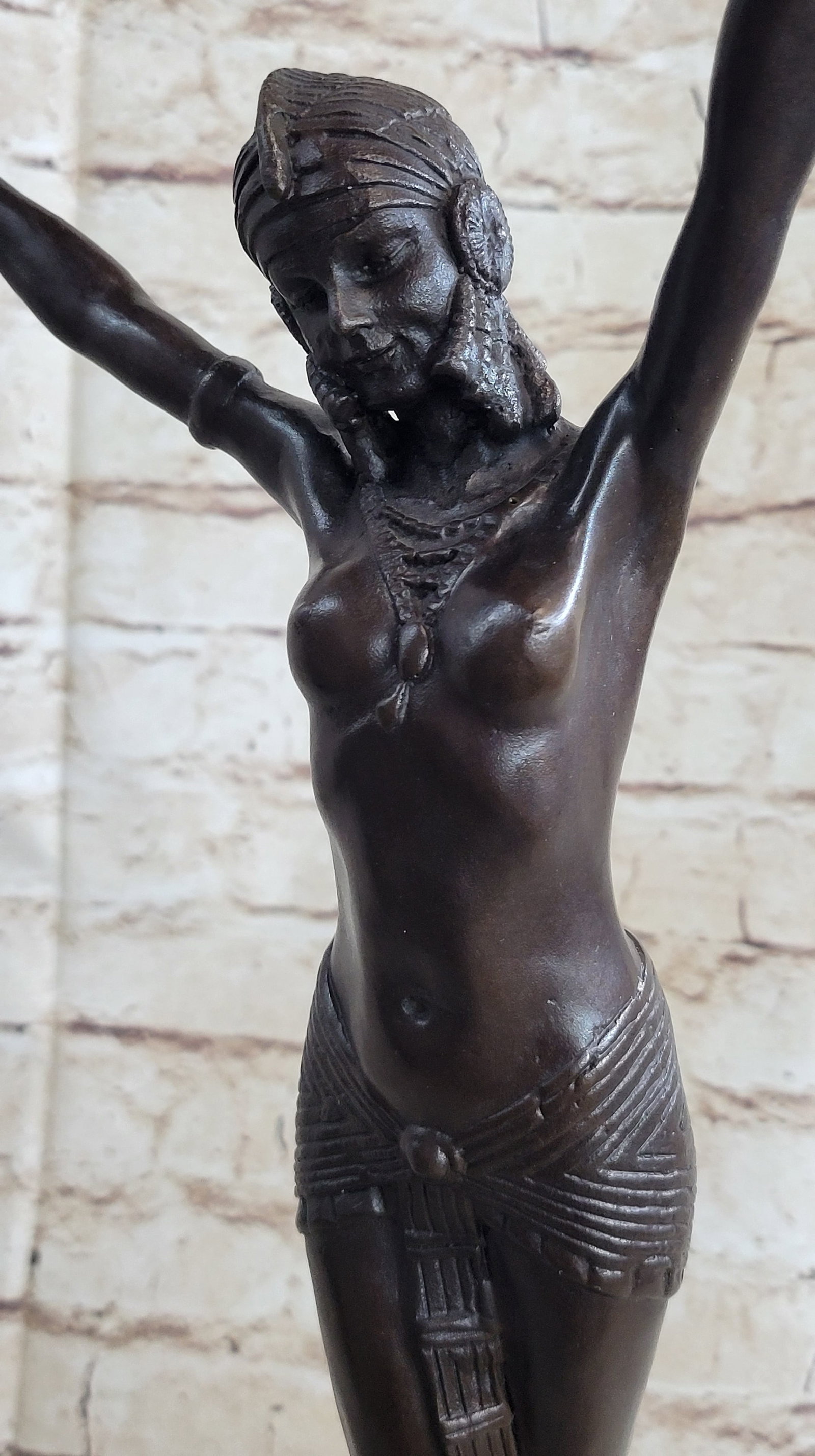 Belly Dancer Bronze Statue - 7