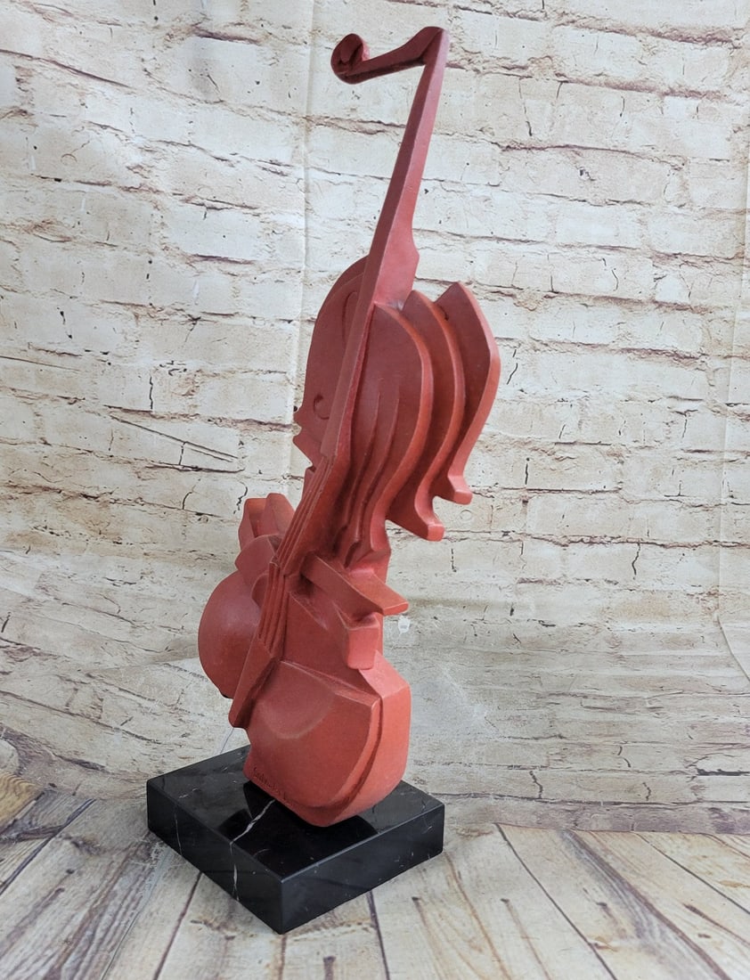 Cello Bronze Sculpture - 7