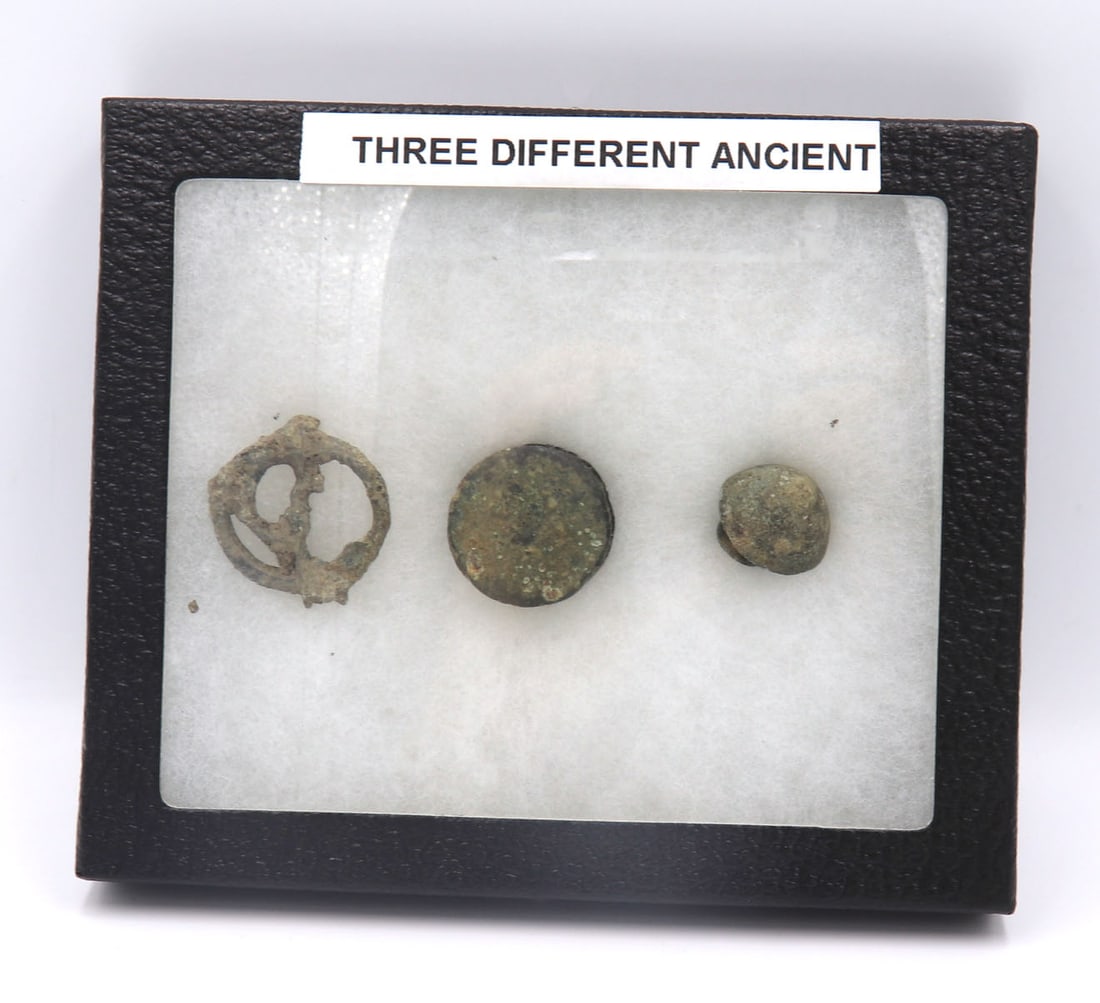 Three Different Ancient Roman Bronze Fibula (1 of 3)