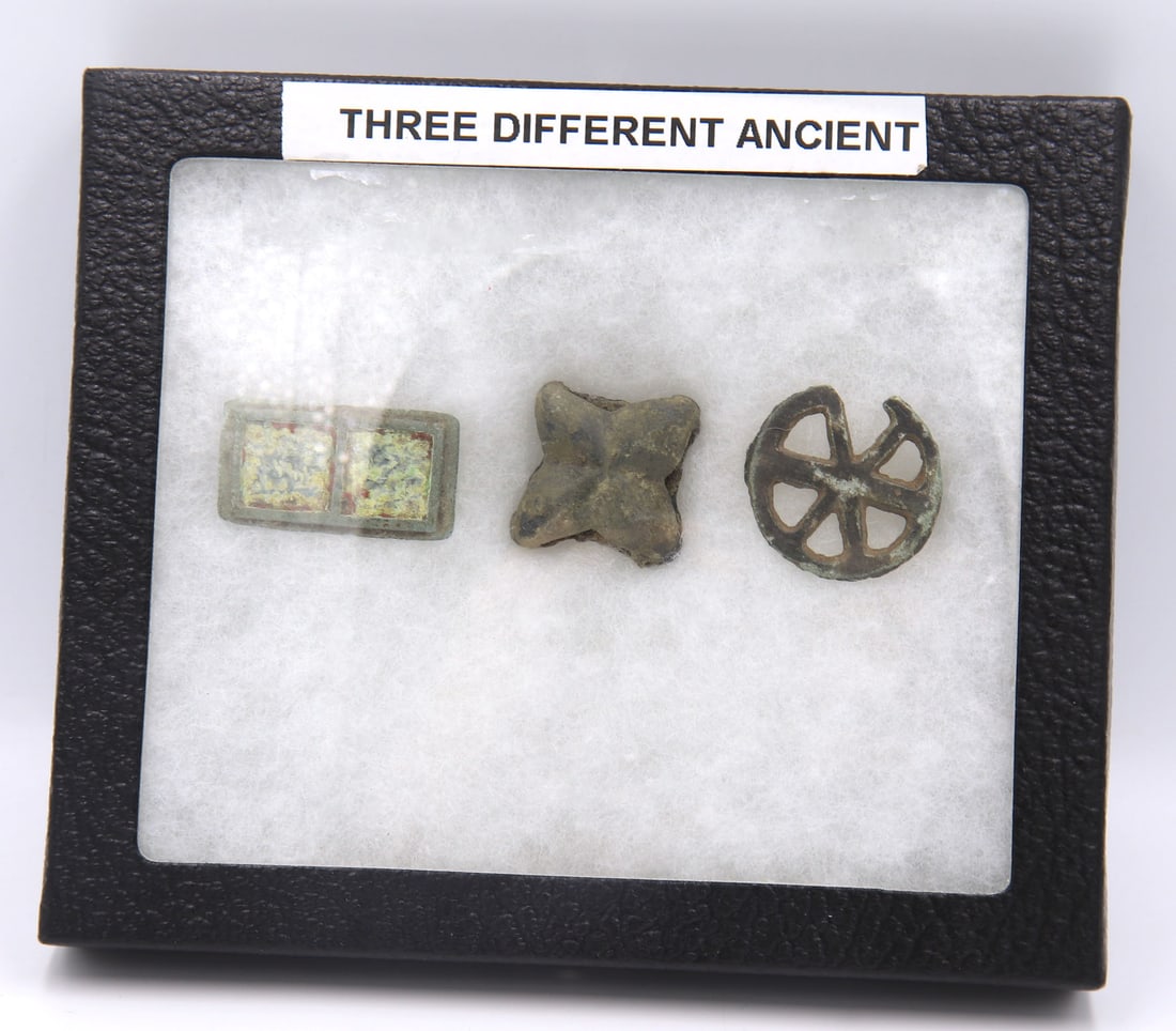 Three Different Ancient Roman Bronze Fibula (1 of 3)