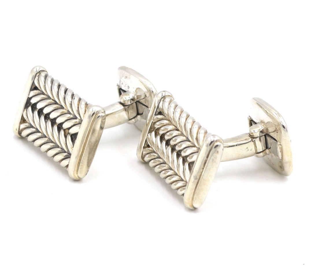 David Yurman Chevron Cufflinks - 2