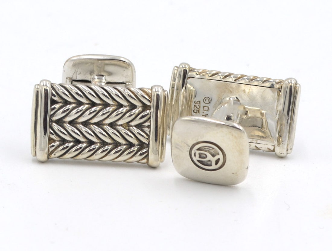 David Yurman Chevron Cufflinks - 3