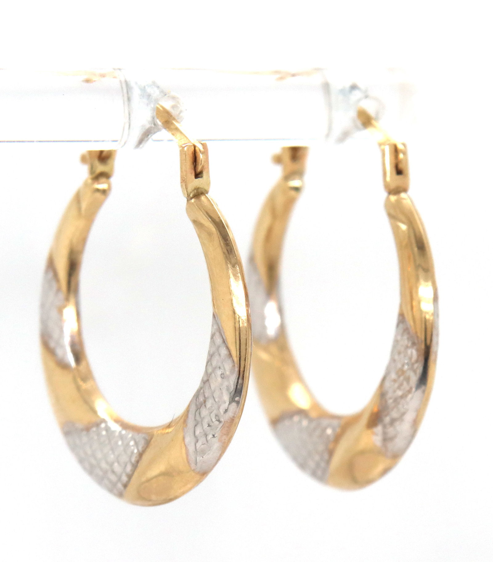 14kt Yellow gold hoop earrings (1 of 3)