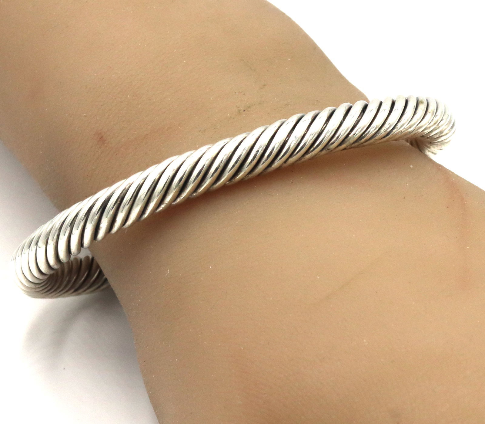 David Yurman 7mm 2-tone cuff bangle (1 of 5)