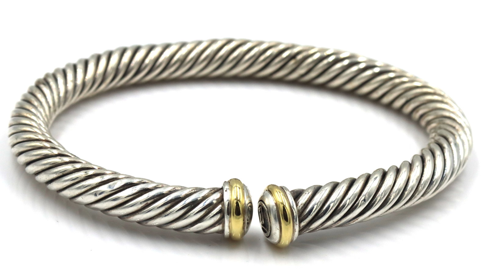 David Yurman 7mm 2-tone cuff bangle - 3