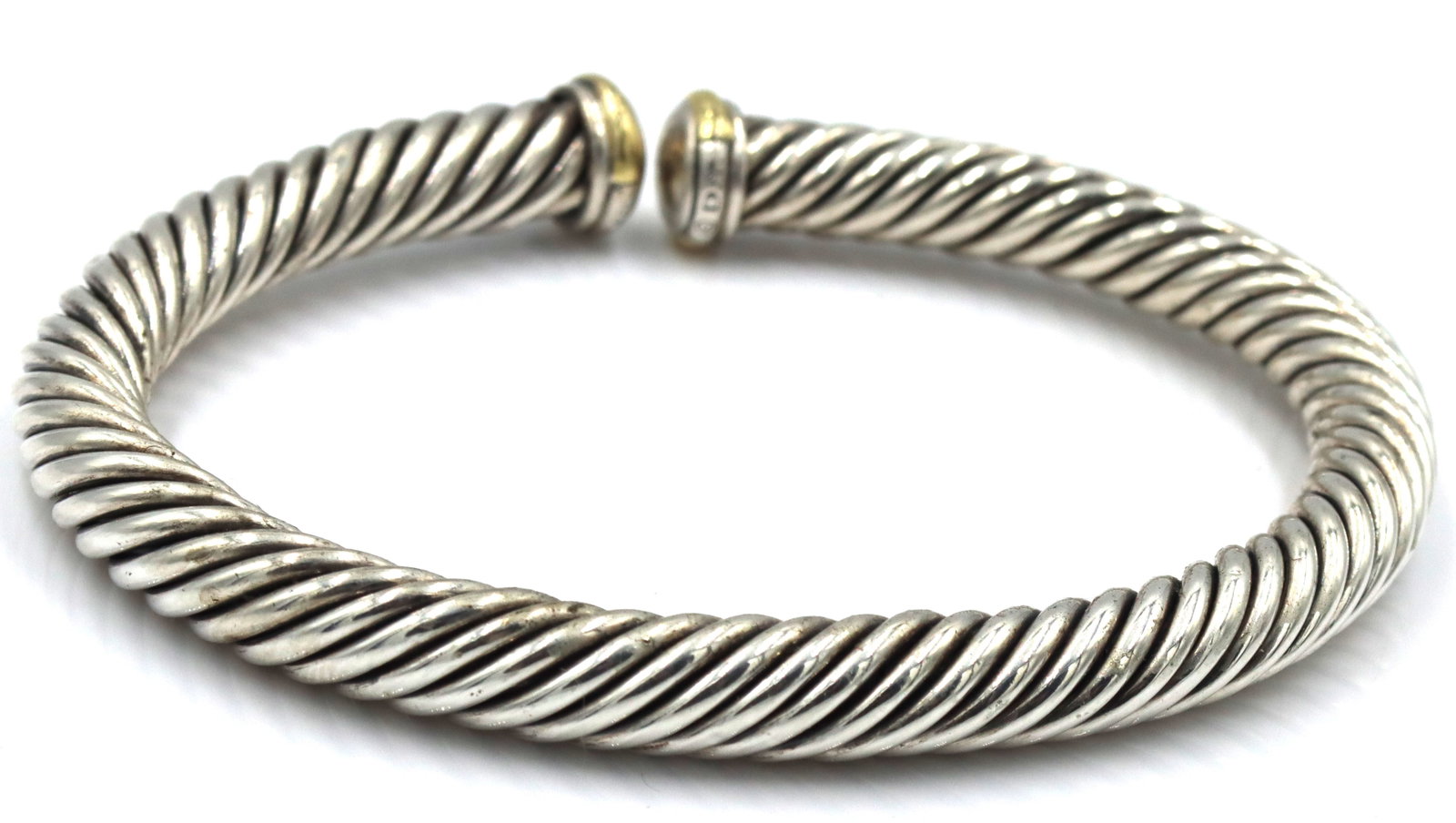 David Yurman 7mm 2-tone cuff bangle - 4