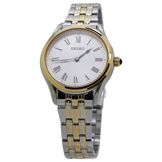 Seiko Women?s Two-Tone Stainless Steel Quartz Watch with White Dial & Roman Numerals (1 of 3)