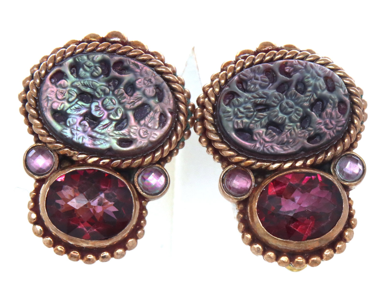 Stephen Dweck multi gemstone clip on earrings (1 of 5)
