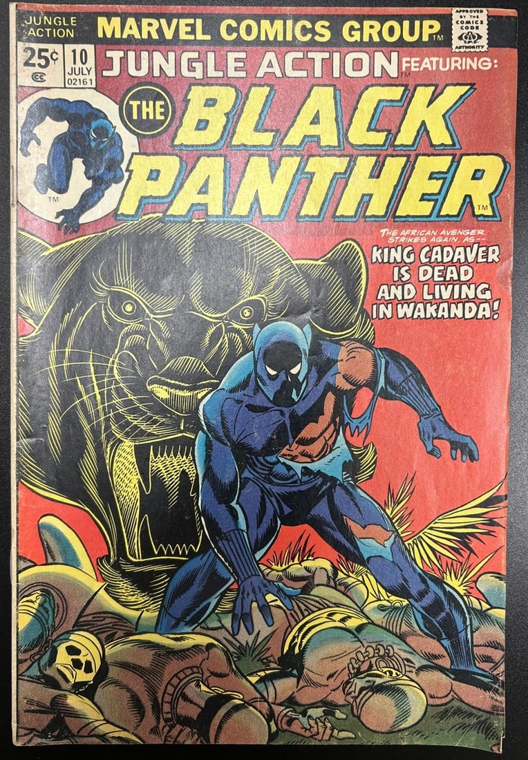 Vintage Jungle Action #10 (July 1974) ? Marvel Comics ? Black Panther ? Bronze Age Key Issue (1 of 2)