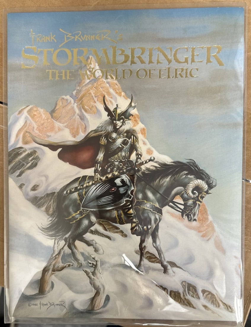 Frank Brunner ?Stormbringer: The World of Elric? 1982 Fantasy Art Print Elric of Melnibon (1 of 2)