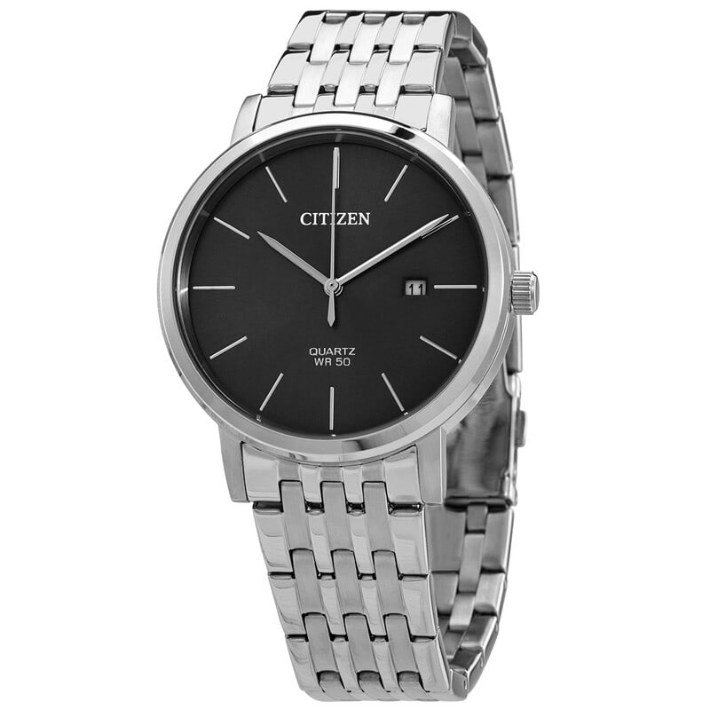 Citizen Quartz Grey Dial Stainless Steel Men's Watch: A refined everyday timepiece that balances simplicity with modern style, this Citizen men?s watch delivers dependable performance with a clean, versatile look. The sleek stainless steel case and