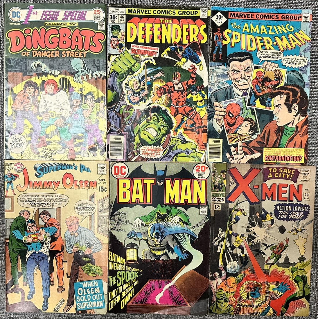 Vintage Silver & Bronze Age Comic Book Lot Batman, Spider-Man, X-Men, Defenders & DC Classics (1 of 8)