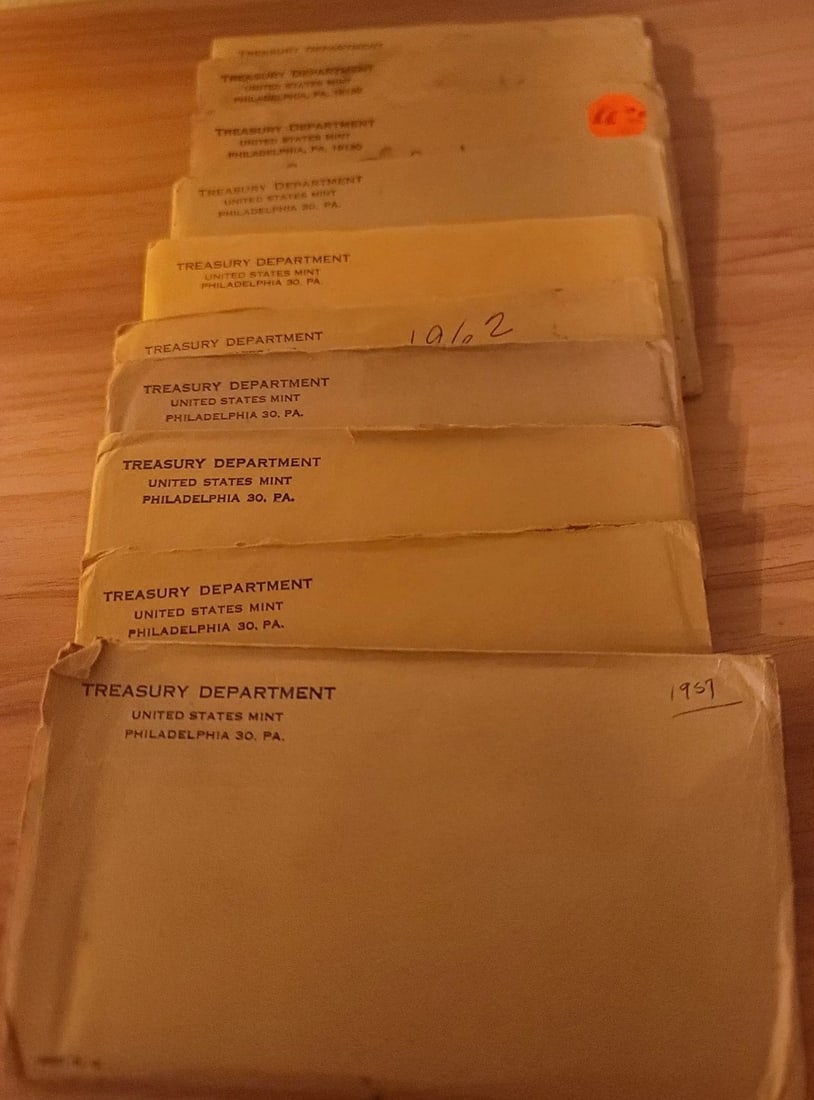 1957?1964 Original Mint Packaging Complete Run of 8 U.S. Silver Proof Sets: 1957-1964 A desirable complete run of eight (8) United States Silver Proof Sets spanning 1957 through 1964. Each set remains housed in its original U.S. Mint-issued packaging, as originally