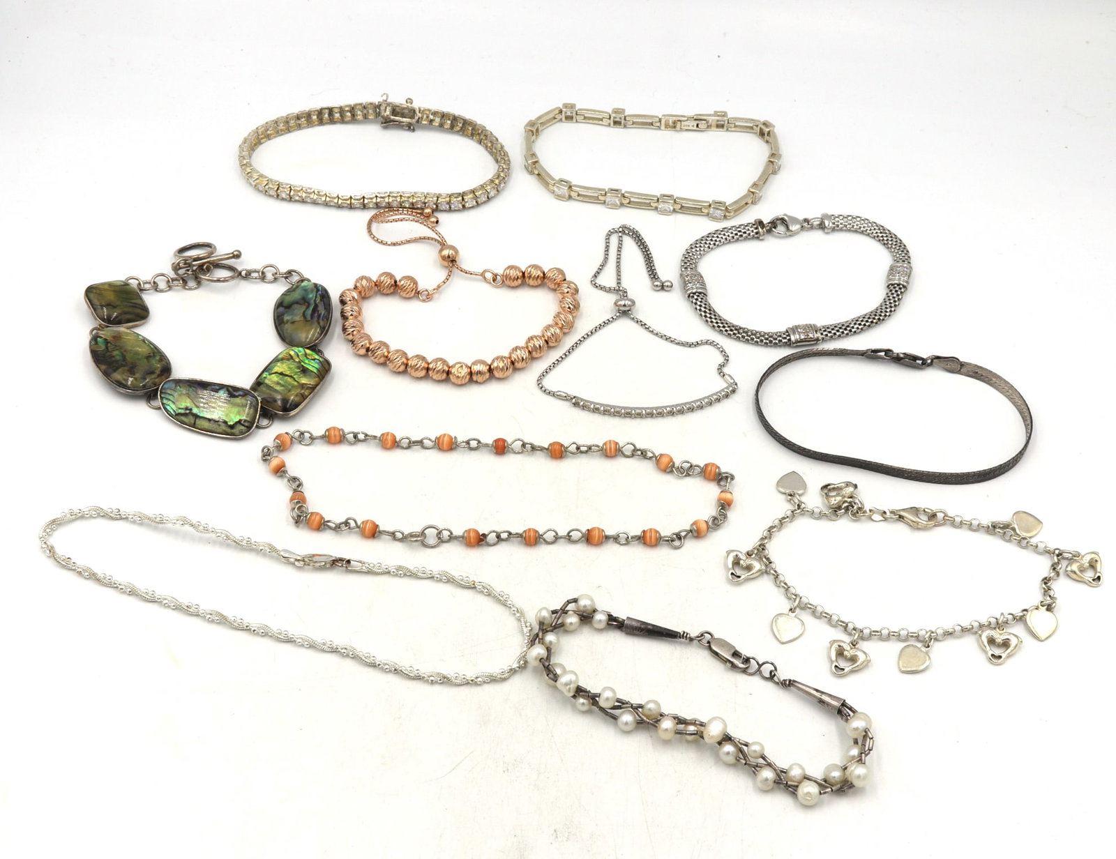 Vintage 925 sterling silver lot of bracelets (1 of 18)