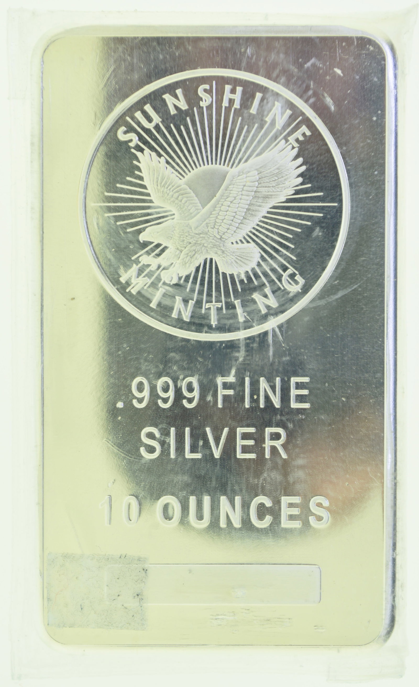 Sunshine Minting 10 oz .999 Fine Silver Bar (1 of 2)