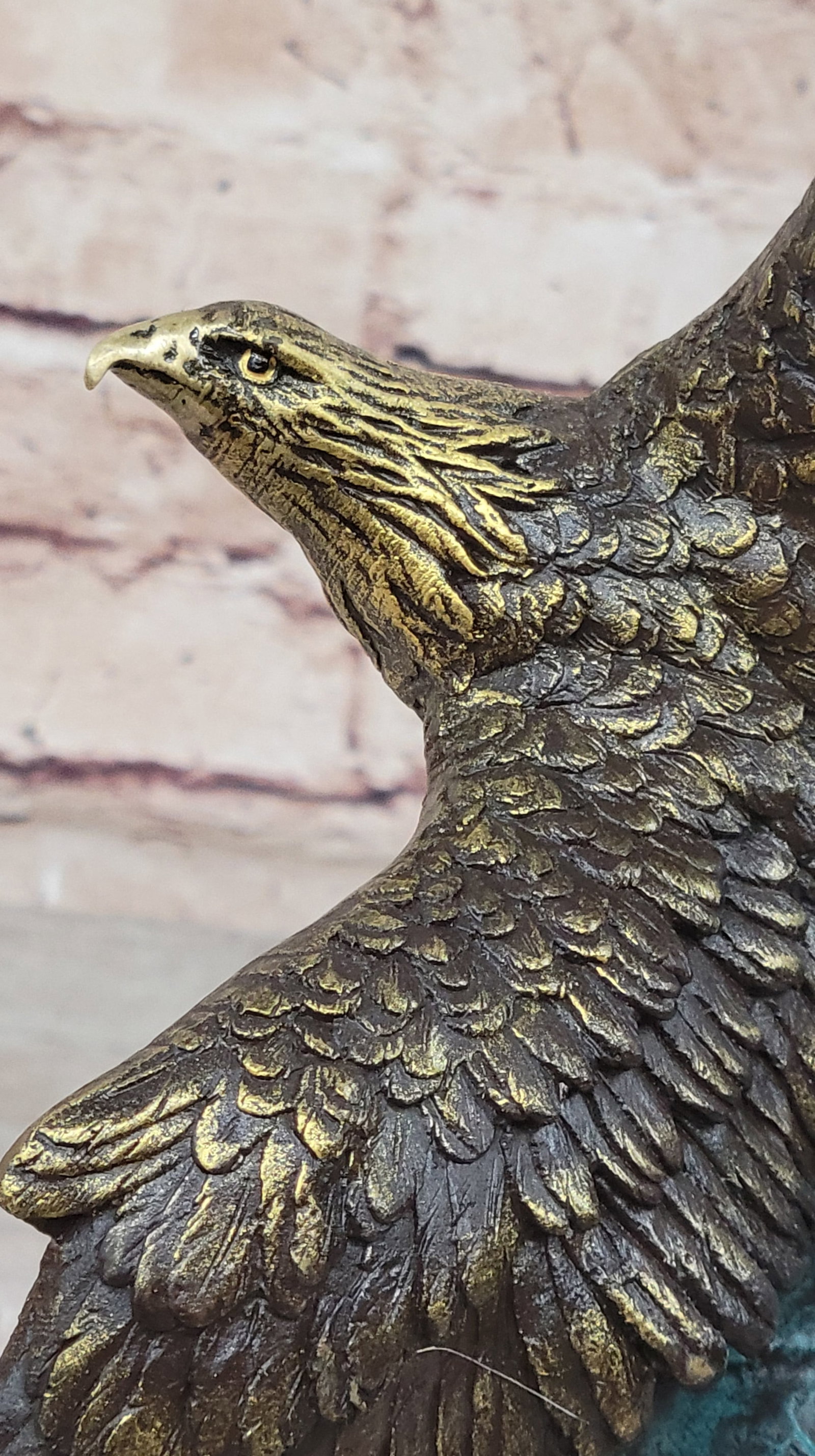 American Bald Eagle Bronze Statue - 5
