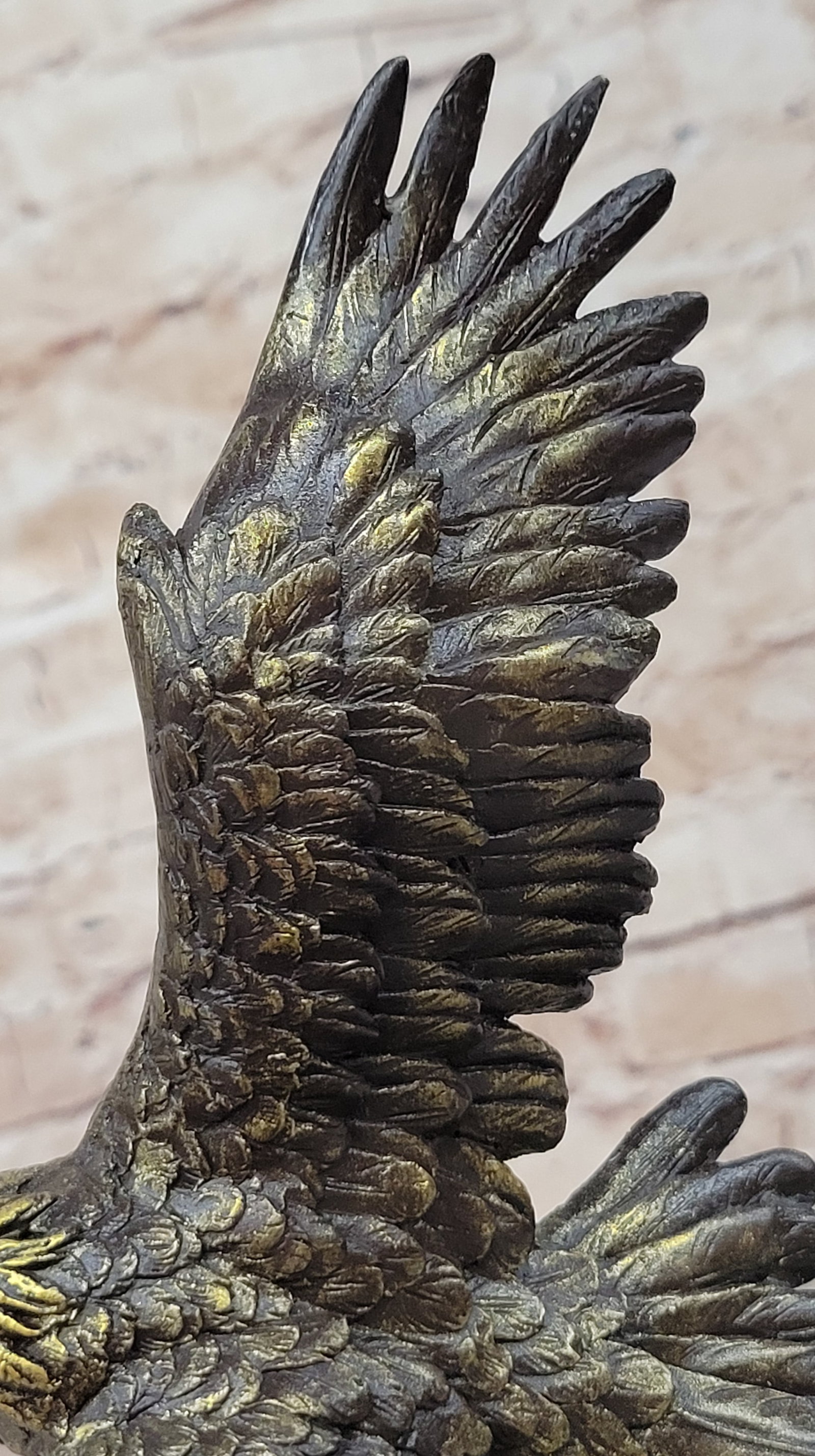 American Bald Eagle Bronze Statue - 8