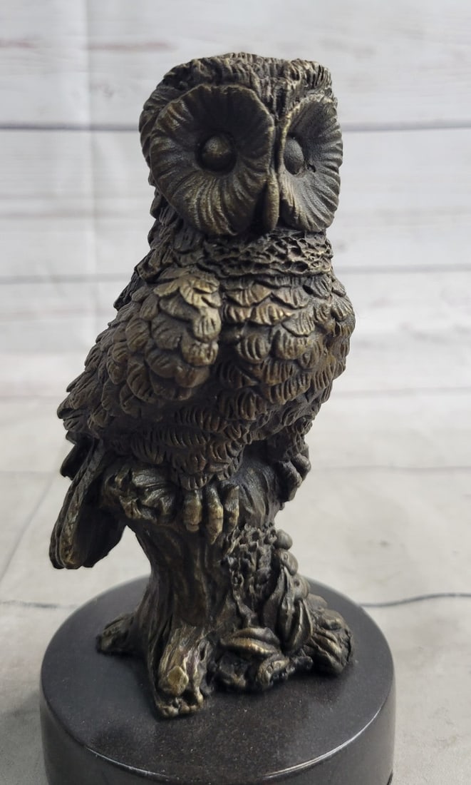 Owl Bronze Statue - 7