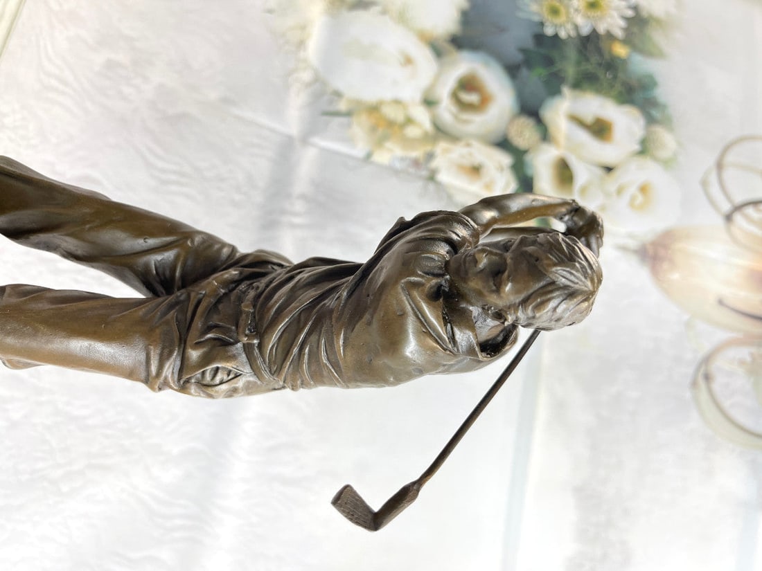 Golfer Bronze Statue - 9