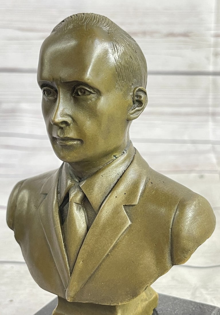 Russian Putin Bust Bronze Statue - 6
