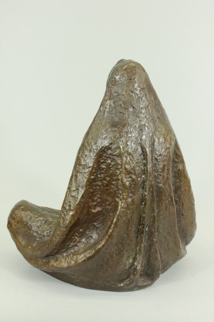 Native American Wise Elder Bronze Statue - 4