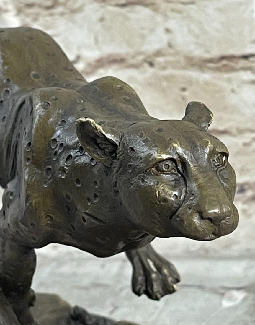 Cheetah Bronze Statue - 8