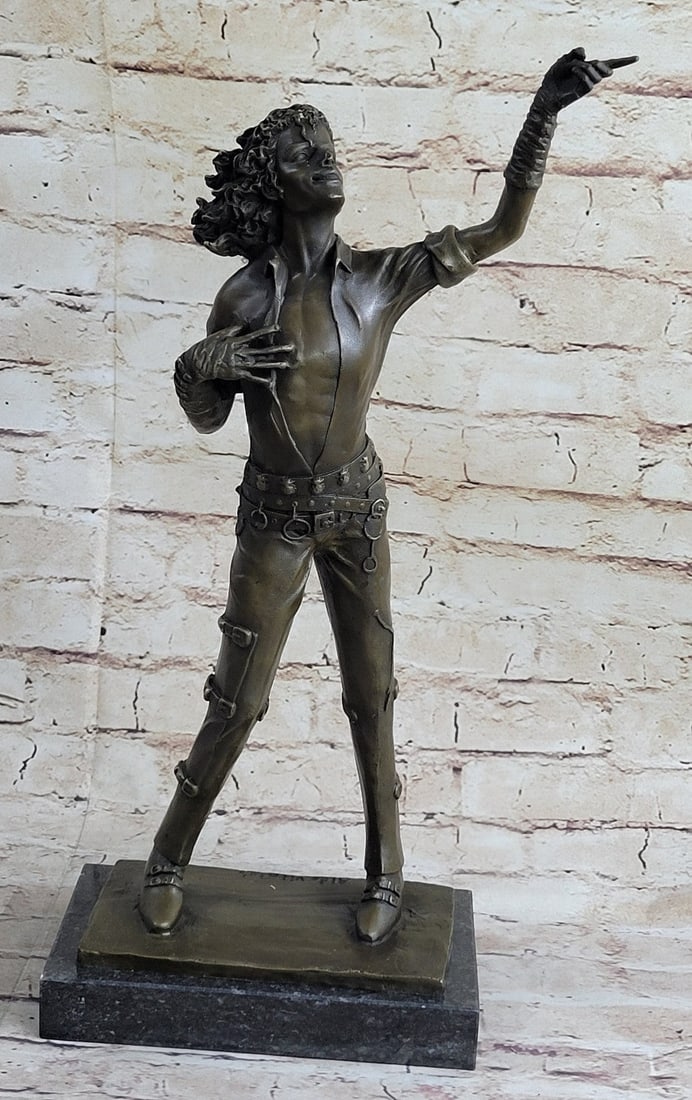 Young Michael Jackson Bust Bronze Statue - 3