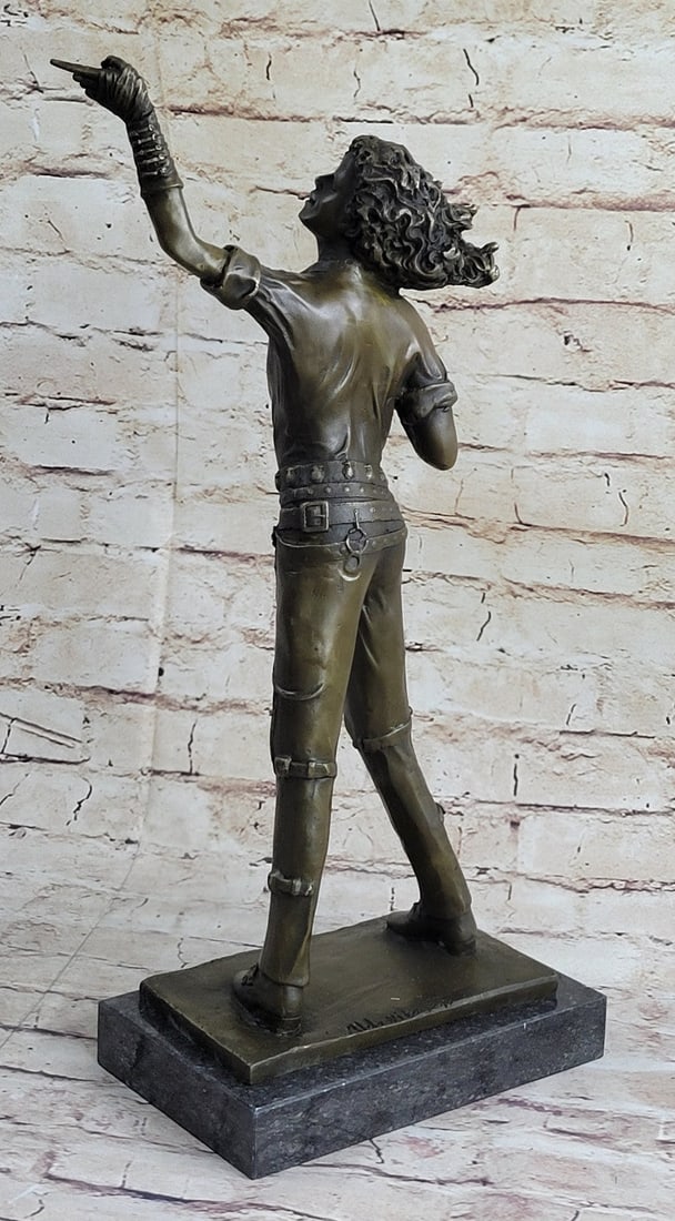 Young Michael Jackson Bust Bronze Statue - 4