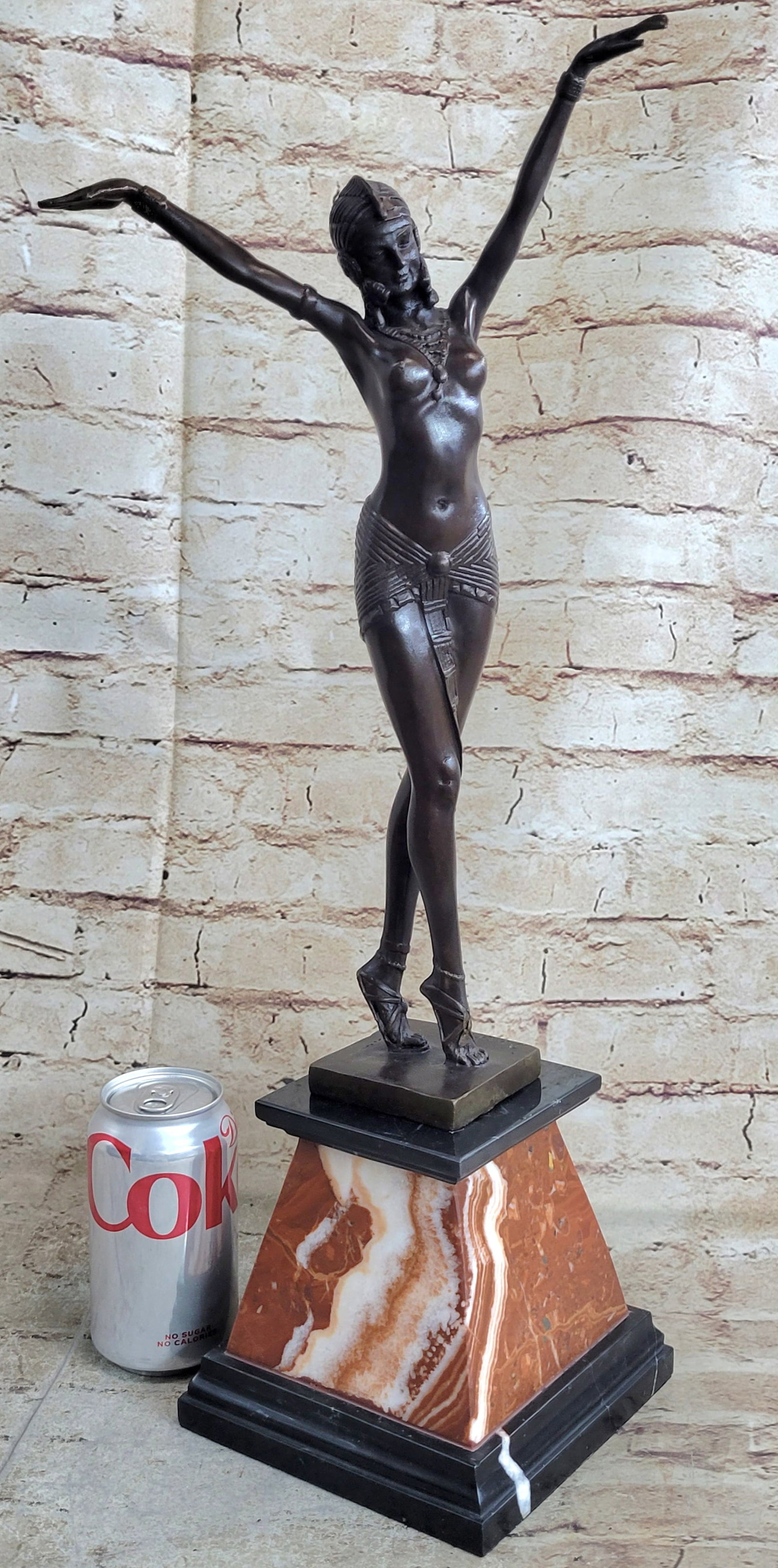 Belly Dancer Bronze Statue - 2