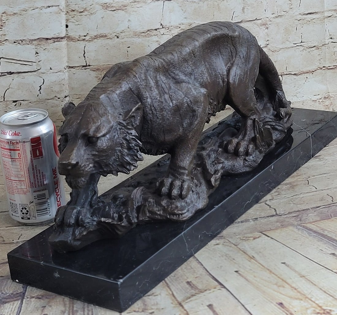 Leopard Bronze Statue - 2