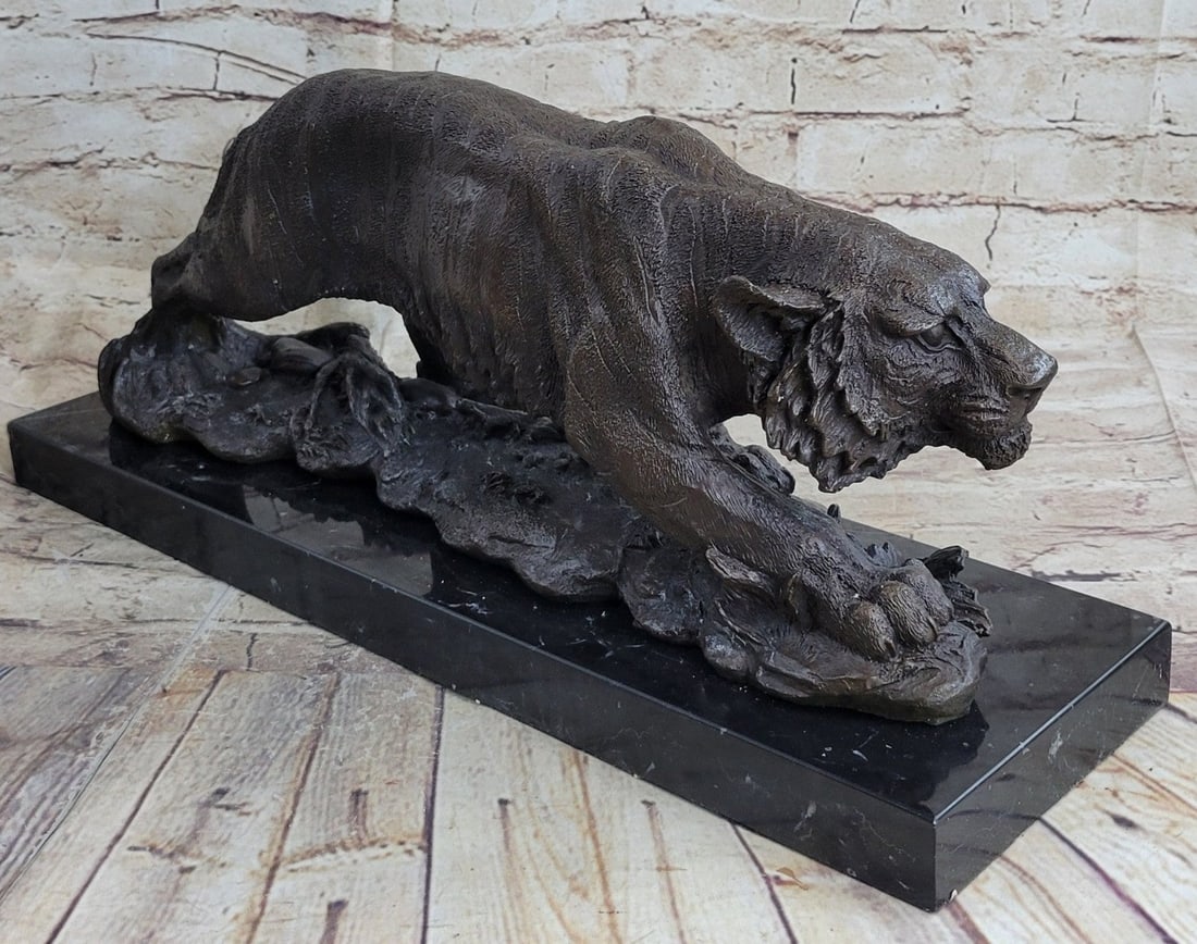 Leopard Bronze Statue - 3